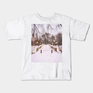 Central Park Bow Bridge Kids T-Shirt